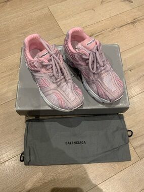 Balenciaga Pink Sneakers Knit Upper Chunky Sole Size 35